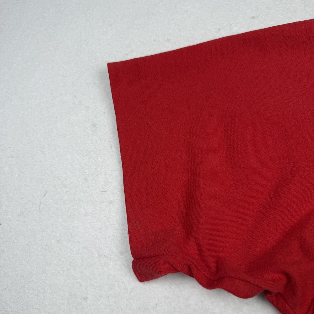 Vintage My Heroes Have Always Been Cowboys Shirt Mens Large Red Made in USA 90s - Picture 3 of 7